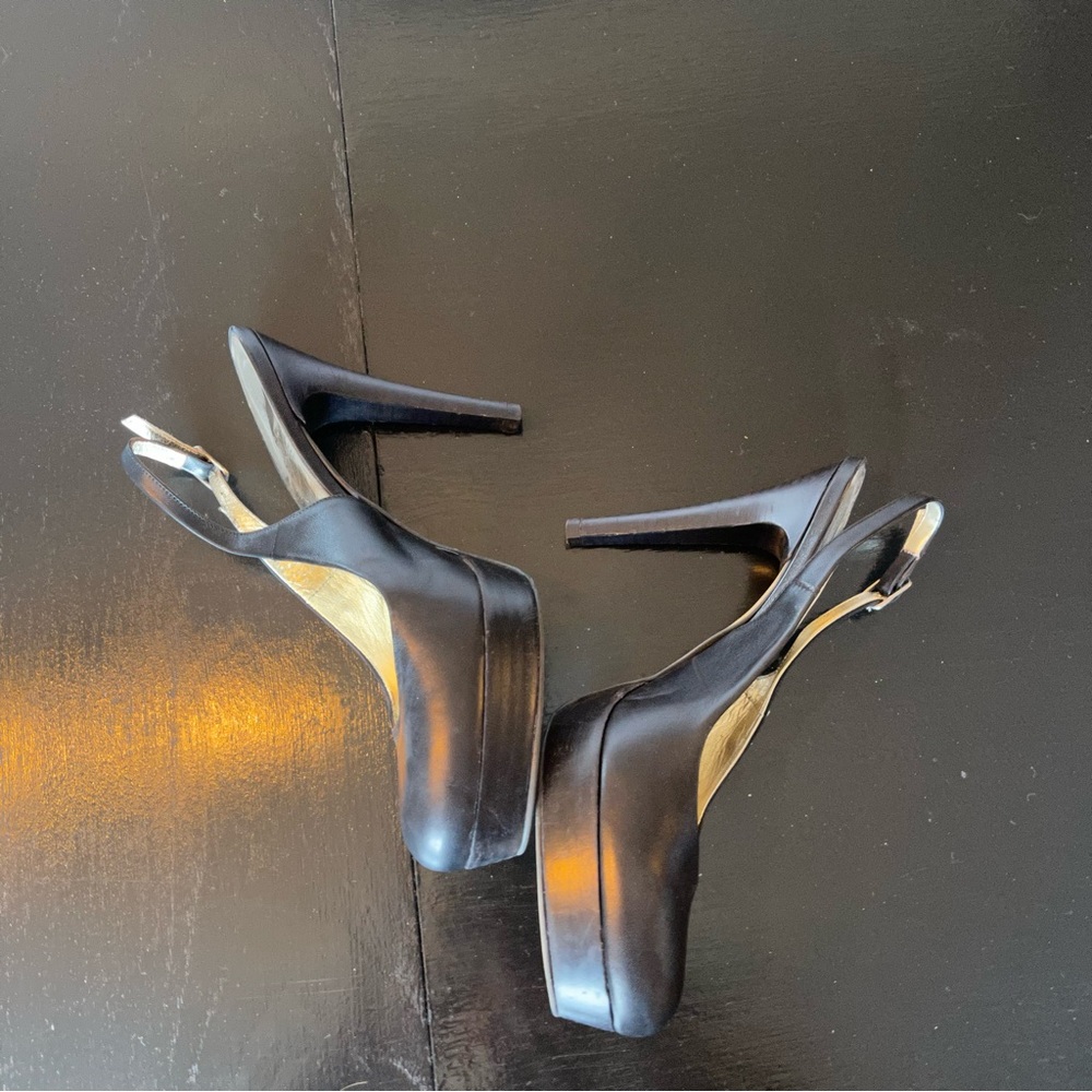 Four inch Black Pump Heel